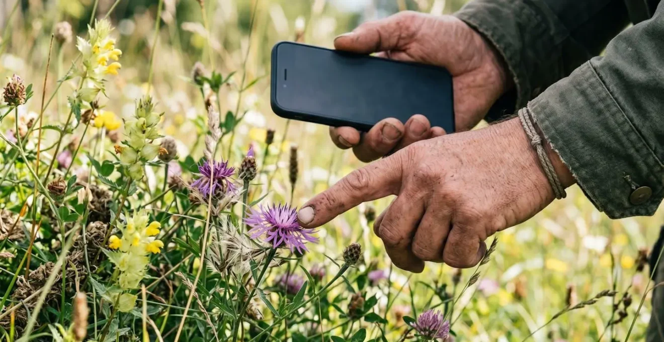 Gruppo di turisti che partecipano a censimento specie con naturalista locale