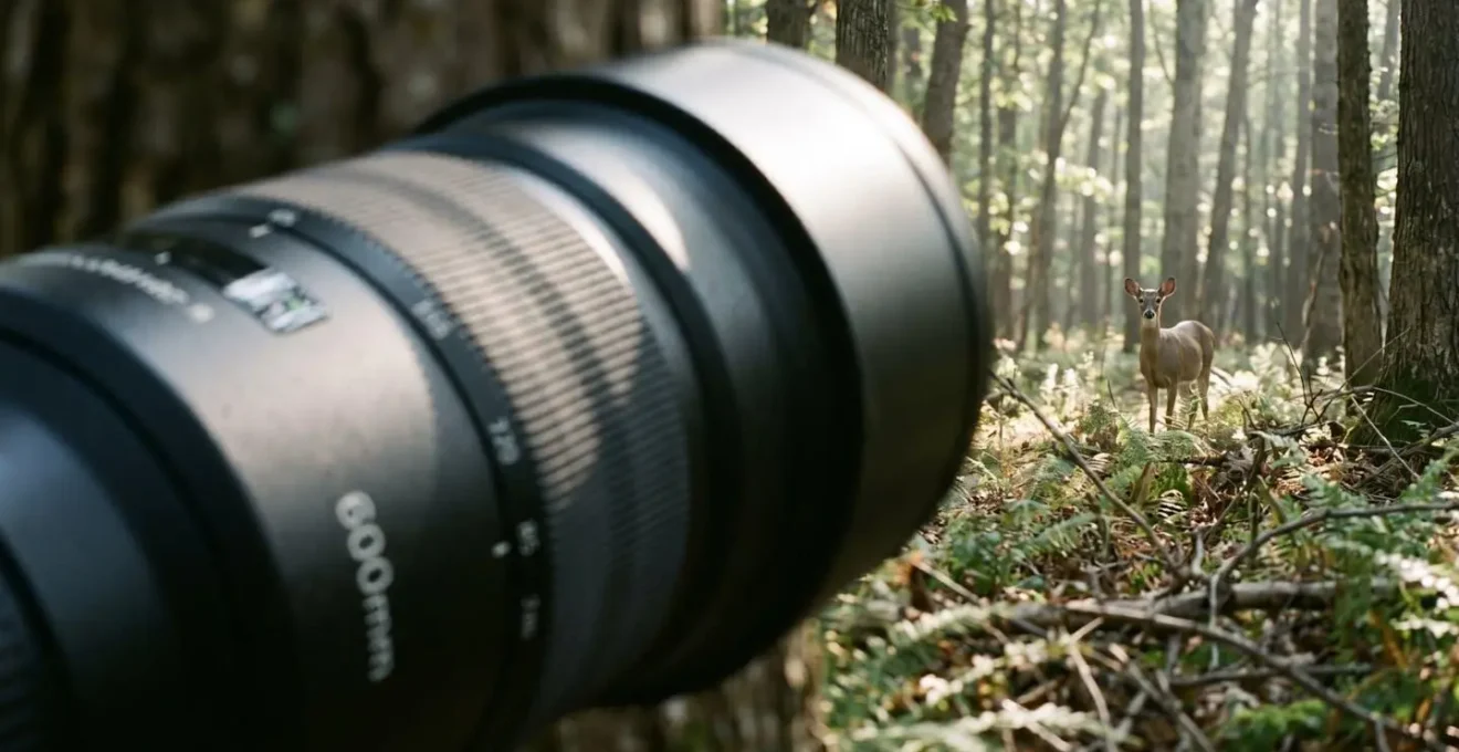 Confronto visivo tra diverse lunghezze focali per fotografare la fauna mantenendo distanze etiche